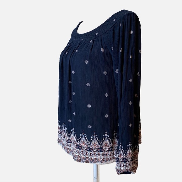 NWT Cape Juby Long Sleeve Boho Blouse Medium - Picture 2 of 8